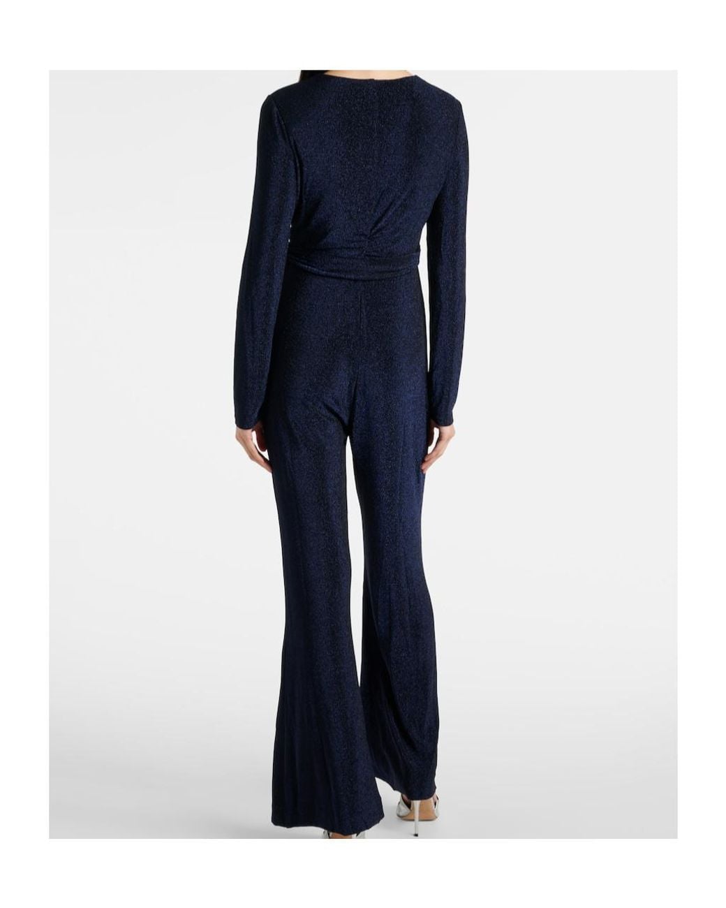 Diane von Furstenberg Blue Cosima Jumpsuit