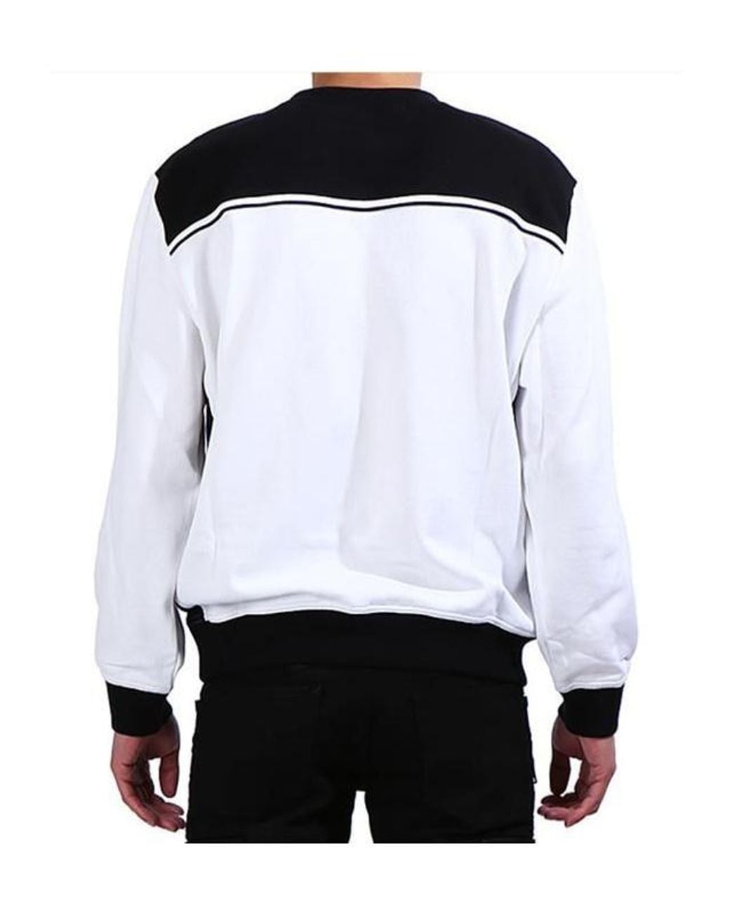 Balmain White Long-Sleeved Sweatshirt for men