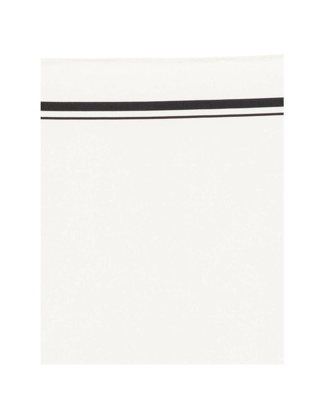 Tom Ford White Silk Frame Pocket Square