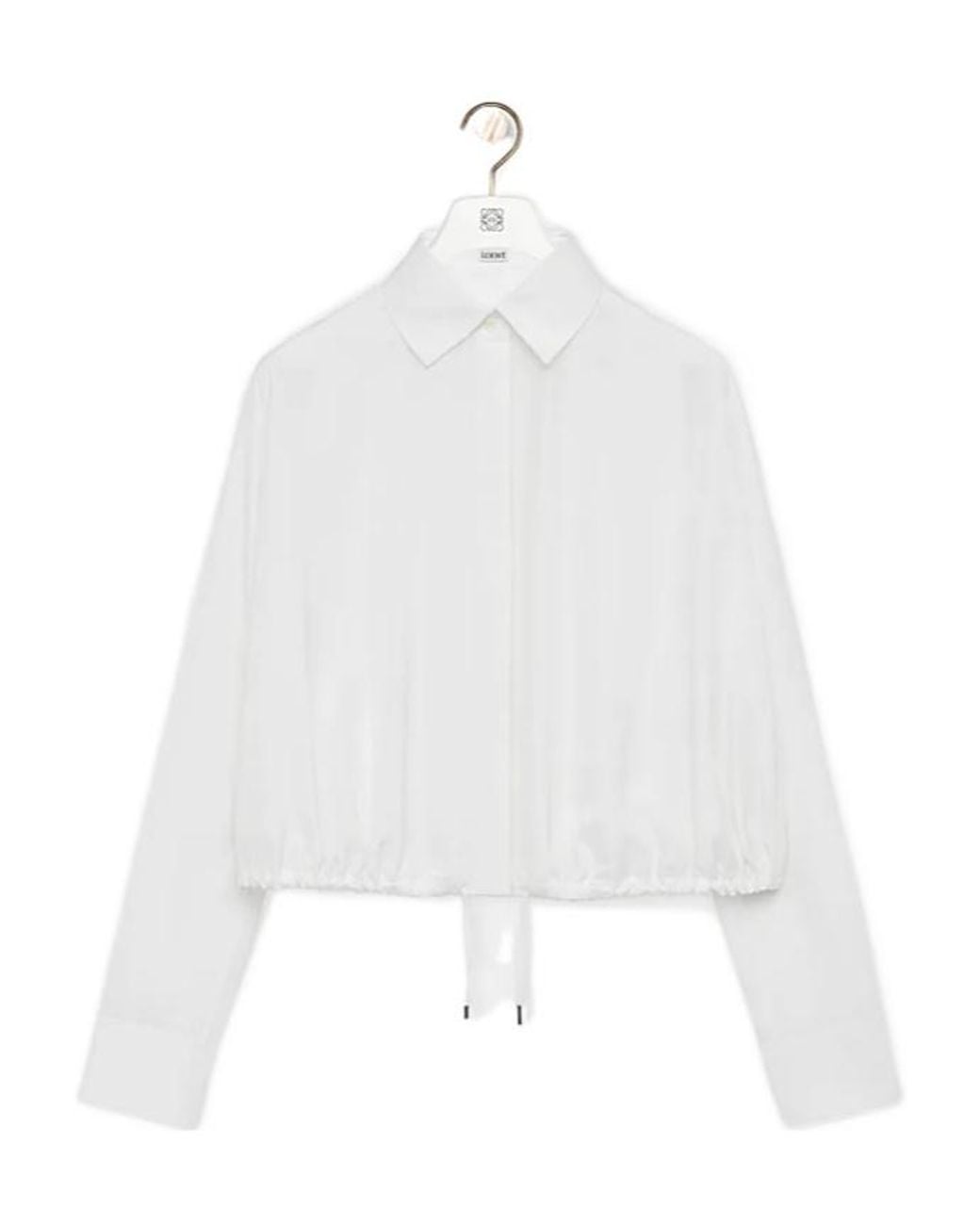Loewe White Long-Sleeved Buttoned Shirt