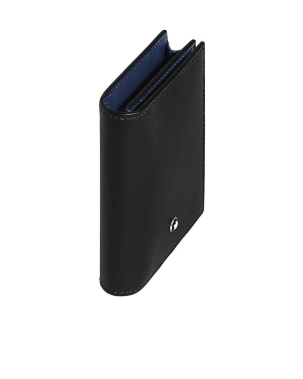 Montblanc Black Folded Leather Wallet for men