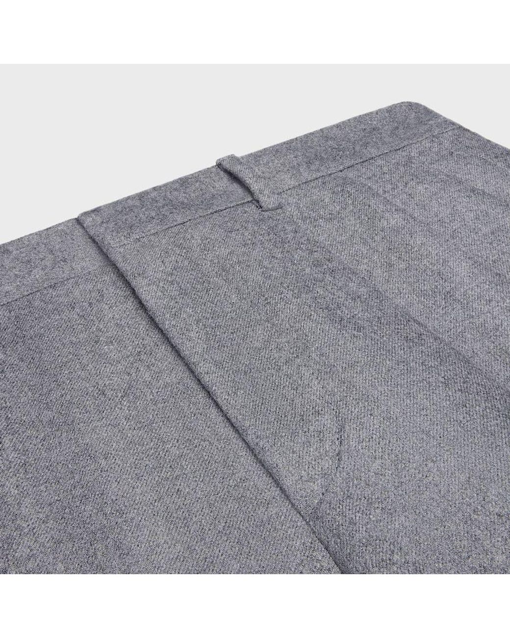 Céline Gray Pleated Trousers