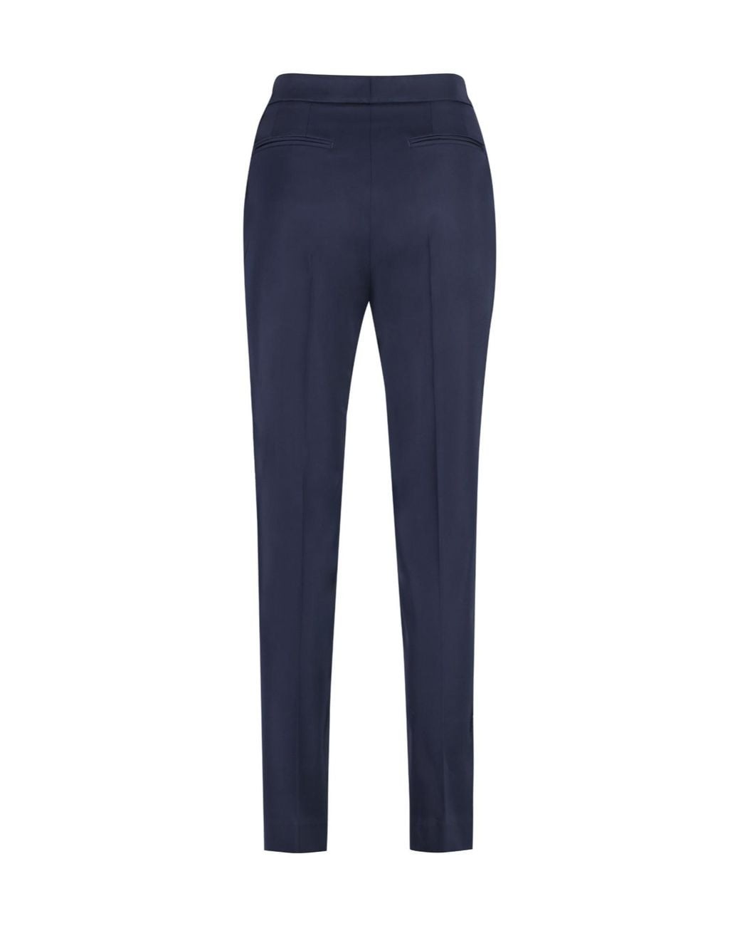 PT01 Blue Pt Torino Ambra Pressed Crease Slim-Fit Trousers
