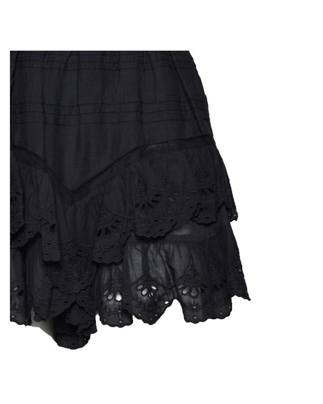 Isabel Marant Black Isabel Marant Étoile Jocadia Floral Lace Shorts