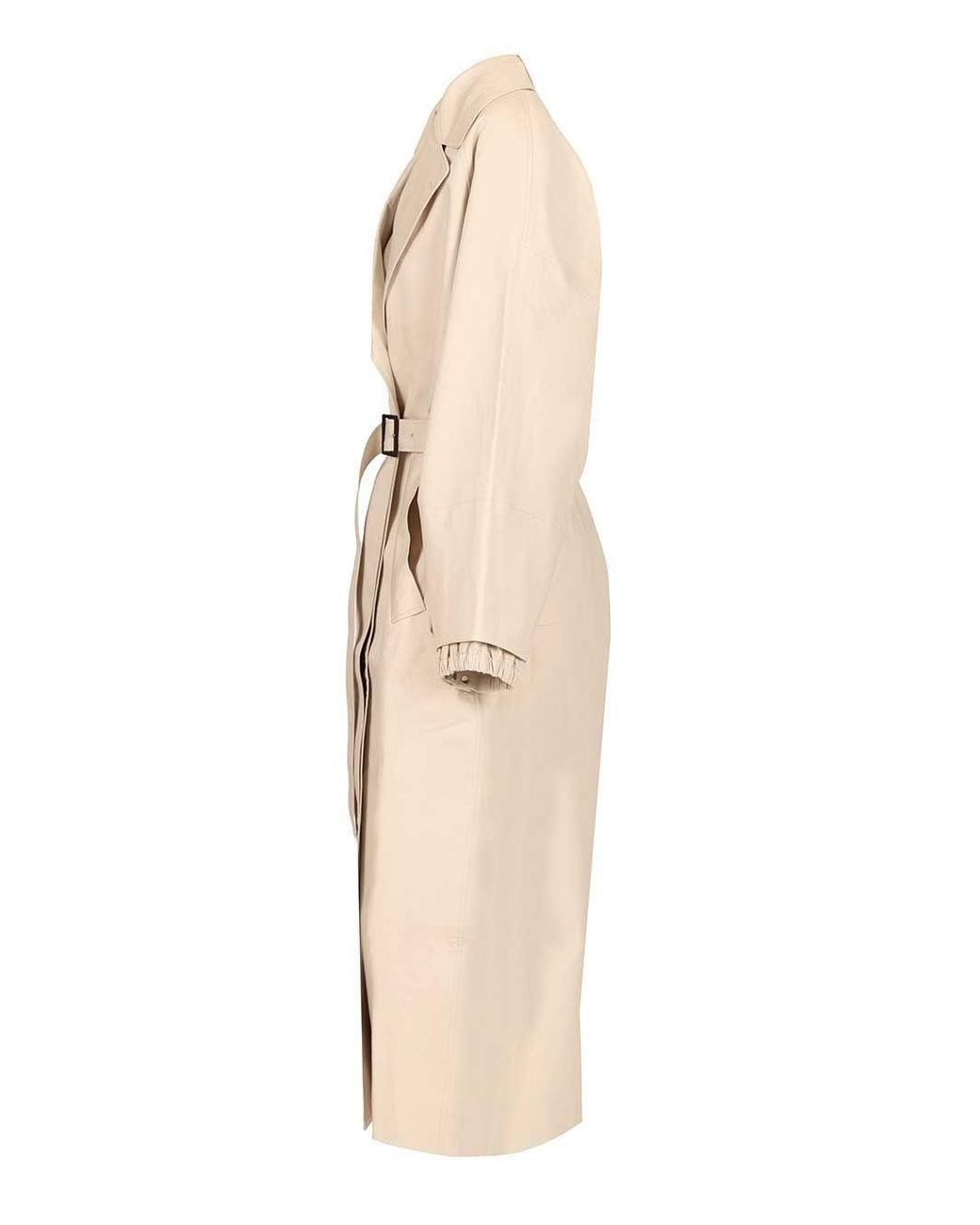 Jacquemus White Long-Sleeved Belted Trench Coat