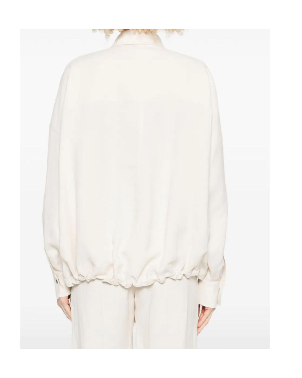 Brunello Cucinelli White Fluid Twill Shirt