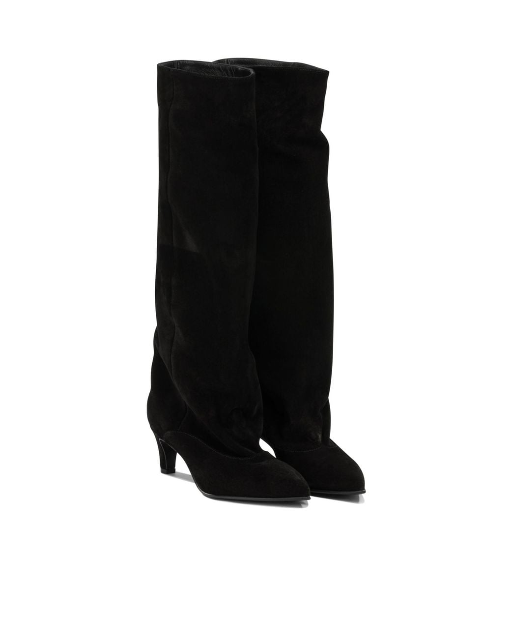 Strategia Black High-Heeled Boots