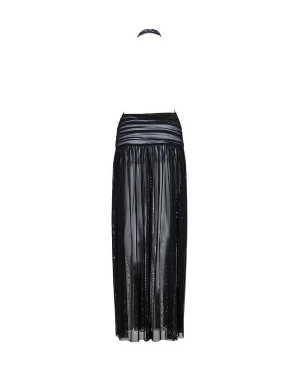 Norma Kamali Black Halter Neck Dress