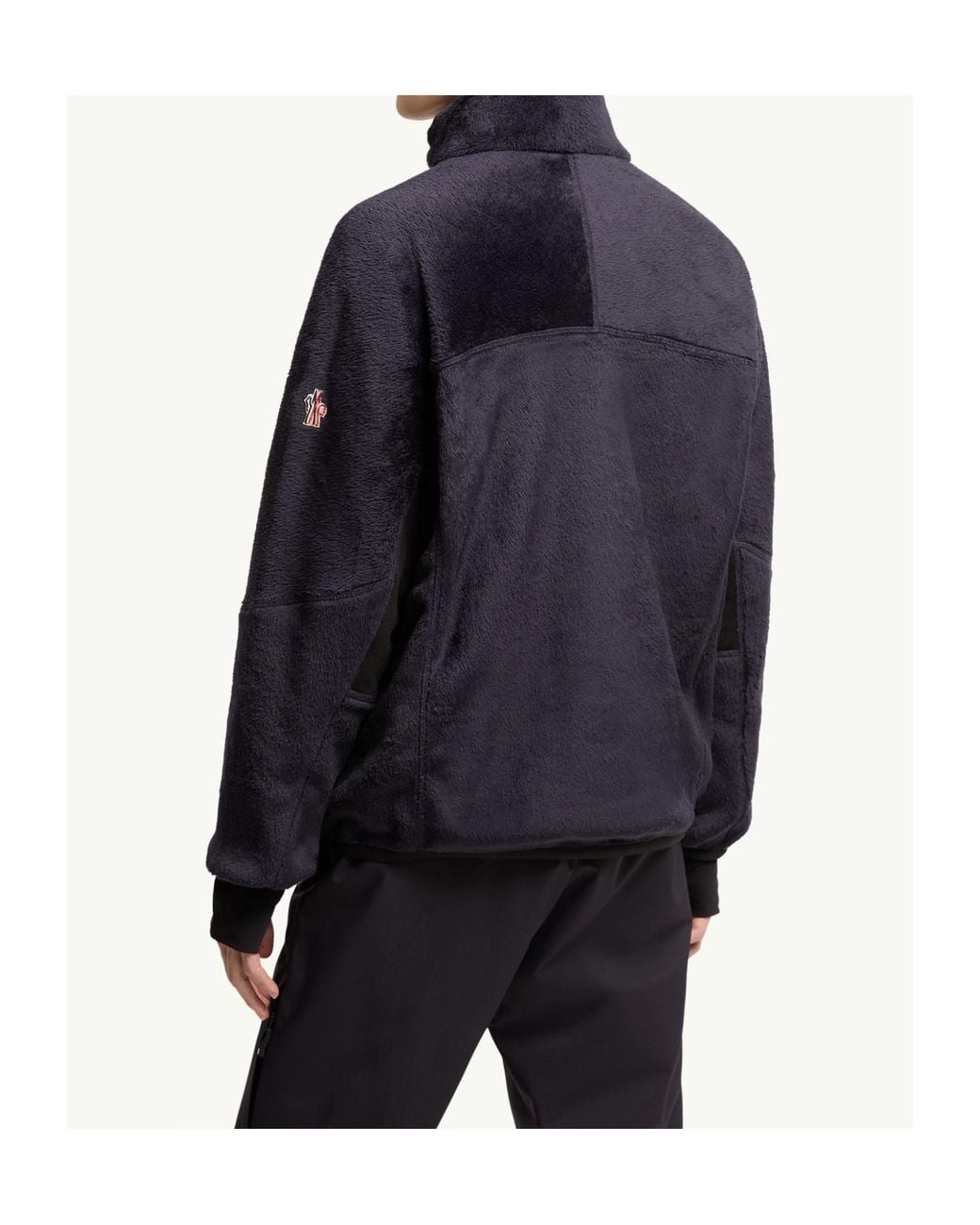 Moncler Blue Polartec Sweatshirt for men