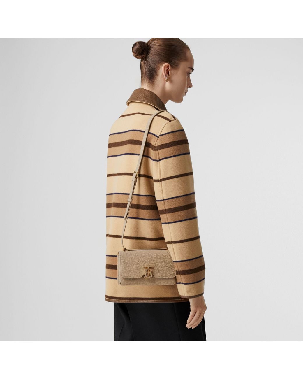 Burberry Natural Mini Tb Shoulder Bag