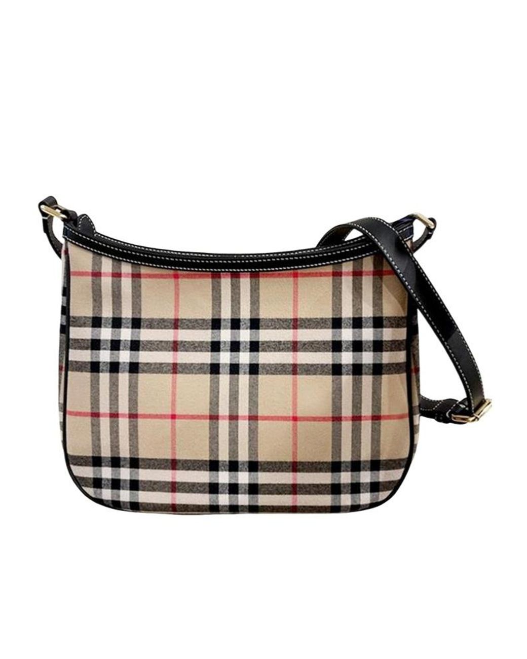 Burberry Black Zippered Shoulder Bag