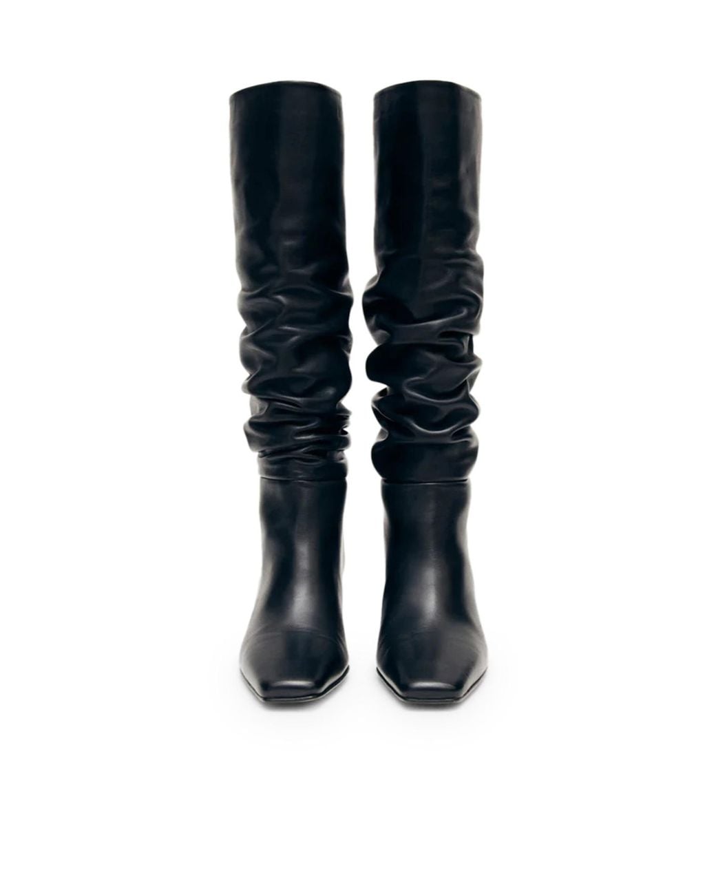 Alohas Blue Kalila Square Toe Knee-High Boots
