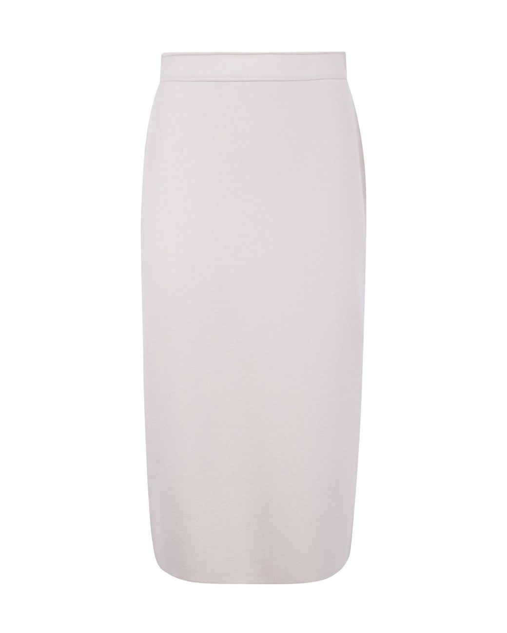 D.exterior White Merinos Comfort Short Skirt