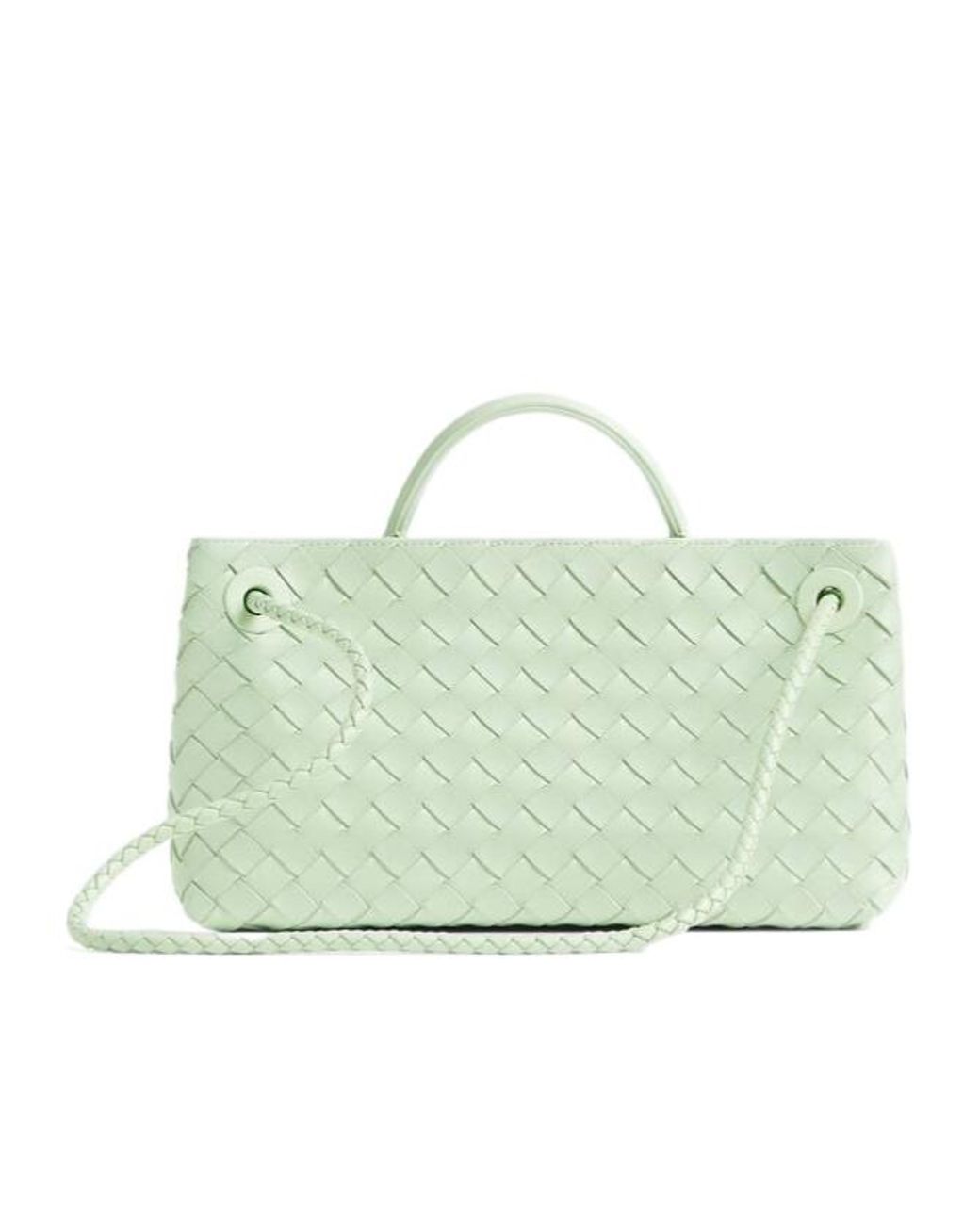 Bottega Veneta Green Trumpet Woven Shoulder Bag