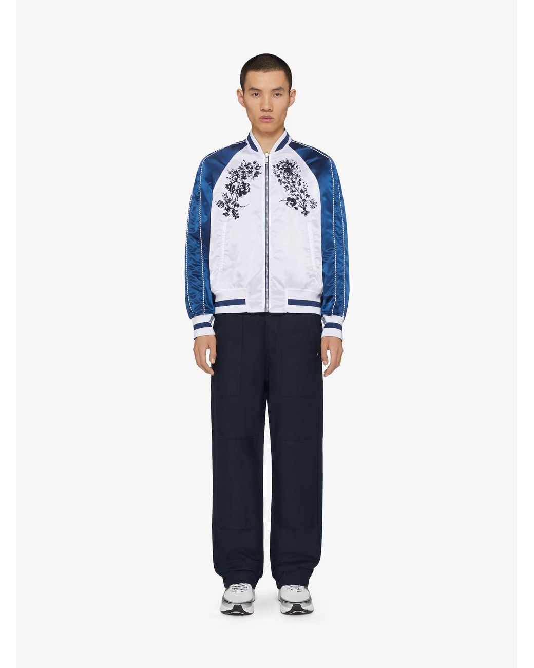 Givenchy Blue Straight-Leg Pants for men