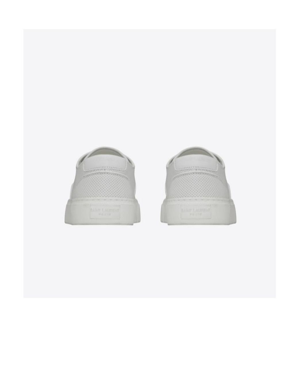Saint Laurent White Venice Low-Cut Casual Shoes