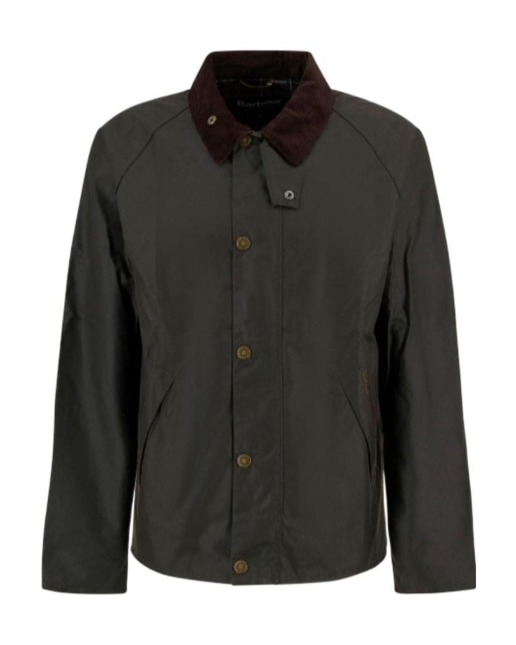 Barbour Black Button-Up Jacket for men