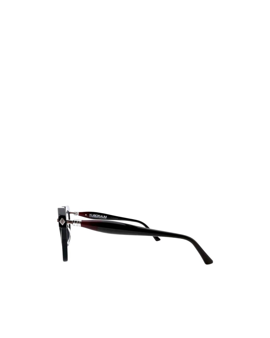 Kuboraum White Full-Rimmed Plano Lenses for men