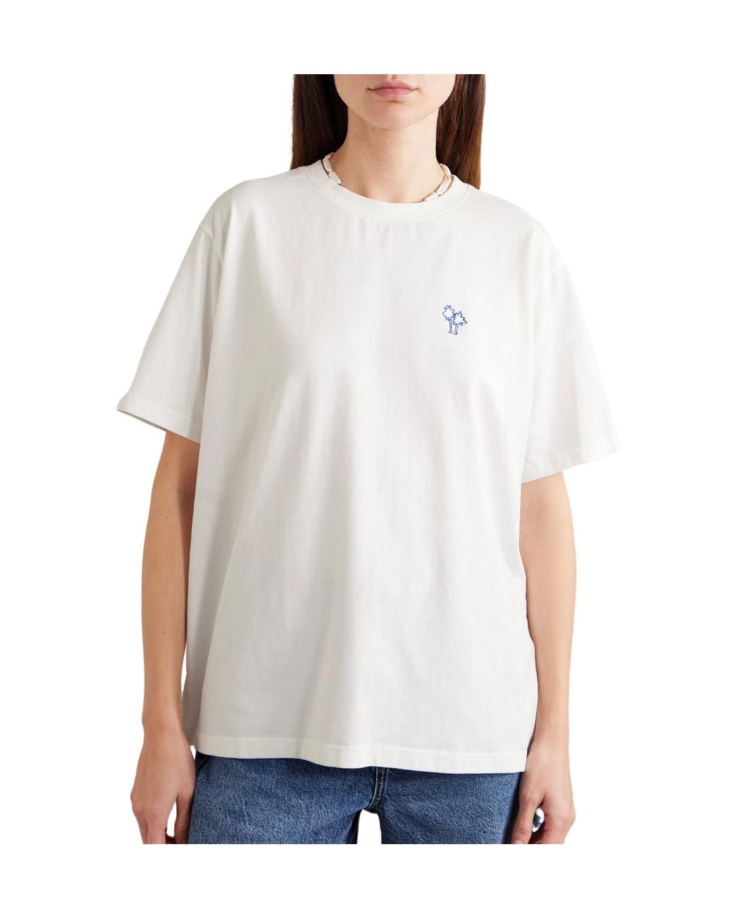 Donde Esteban White Printed Cotton-Jersey T-Shirt