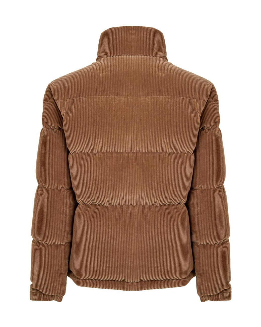 Moncler Brown Corduroy Quilted Down Jacket for men