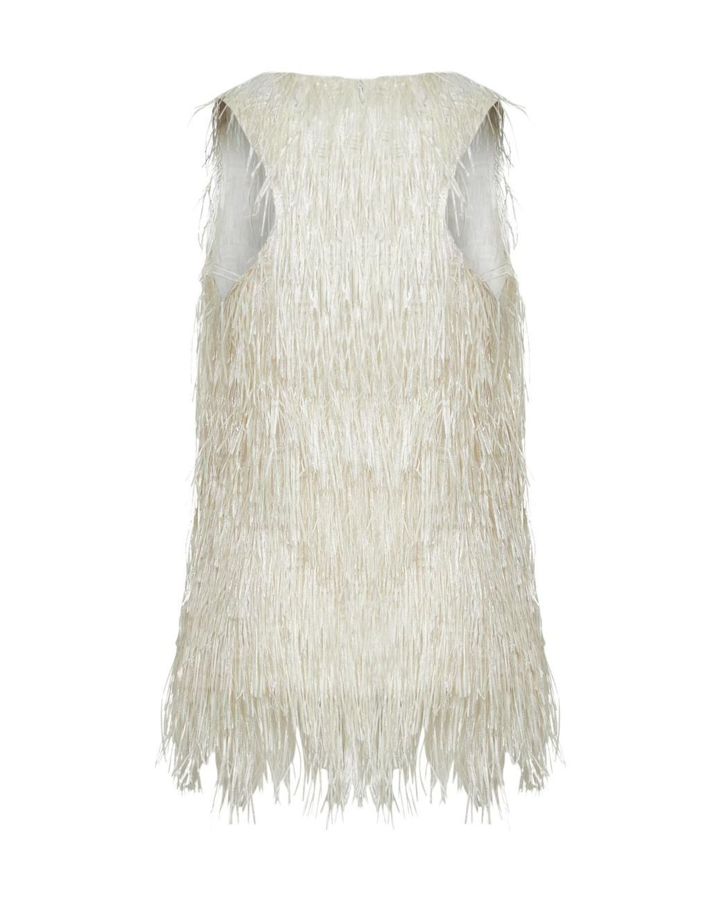 Co. Natural Fringe Sleeveless Top
