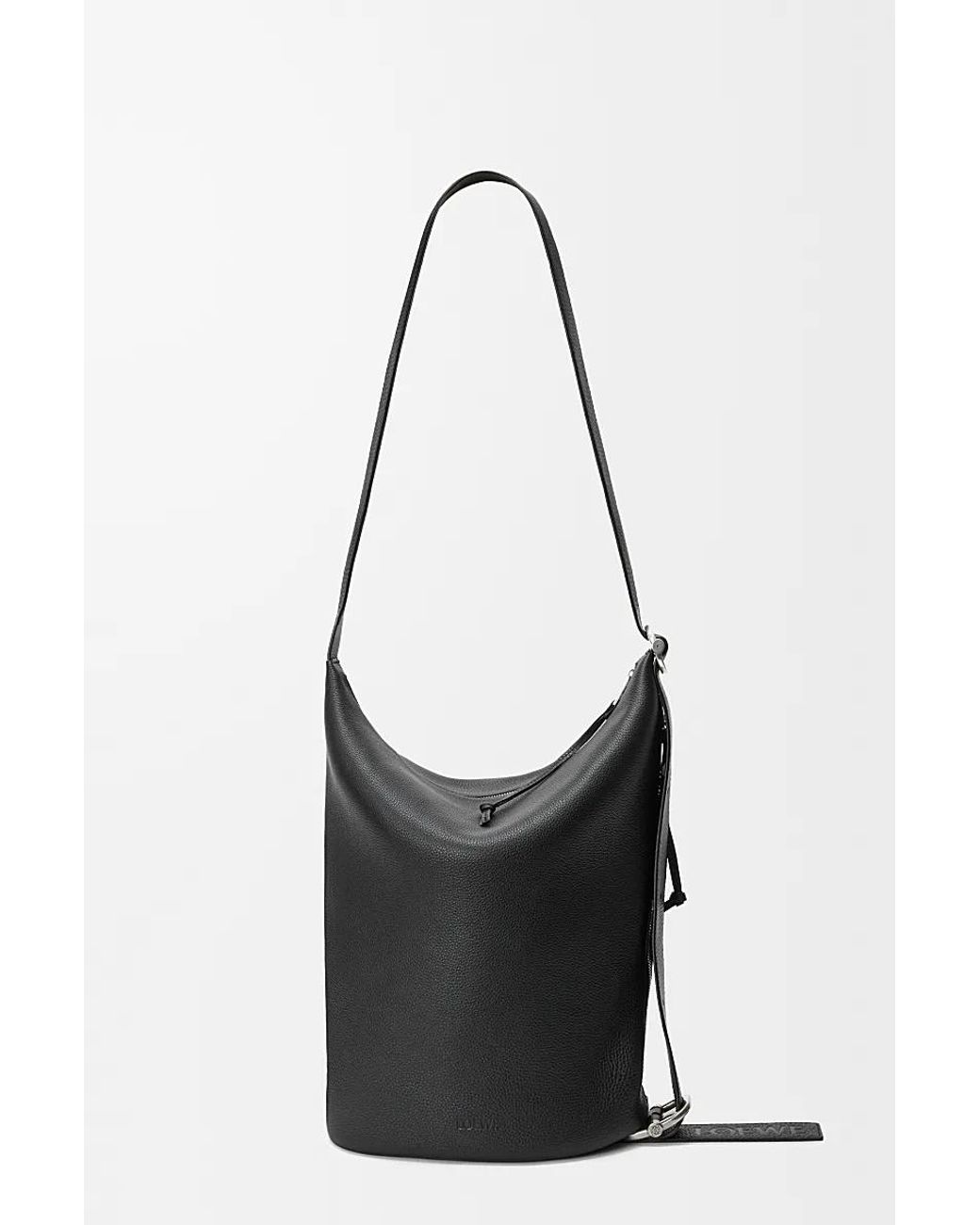 Loewe Black Loop Bucket M Crossbody Bag for men