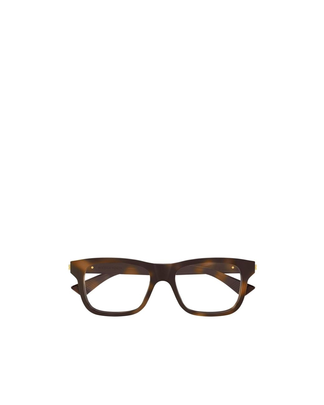 Bottega Veneta White Eyewear Rectangle Frame Glasses for men