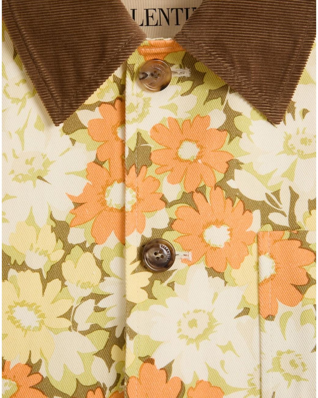 Valentino Metallic Collared Long-Sleeved Casual Jacket for men