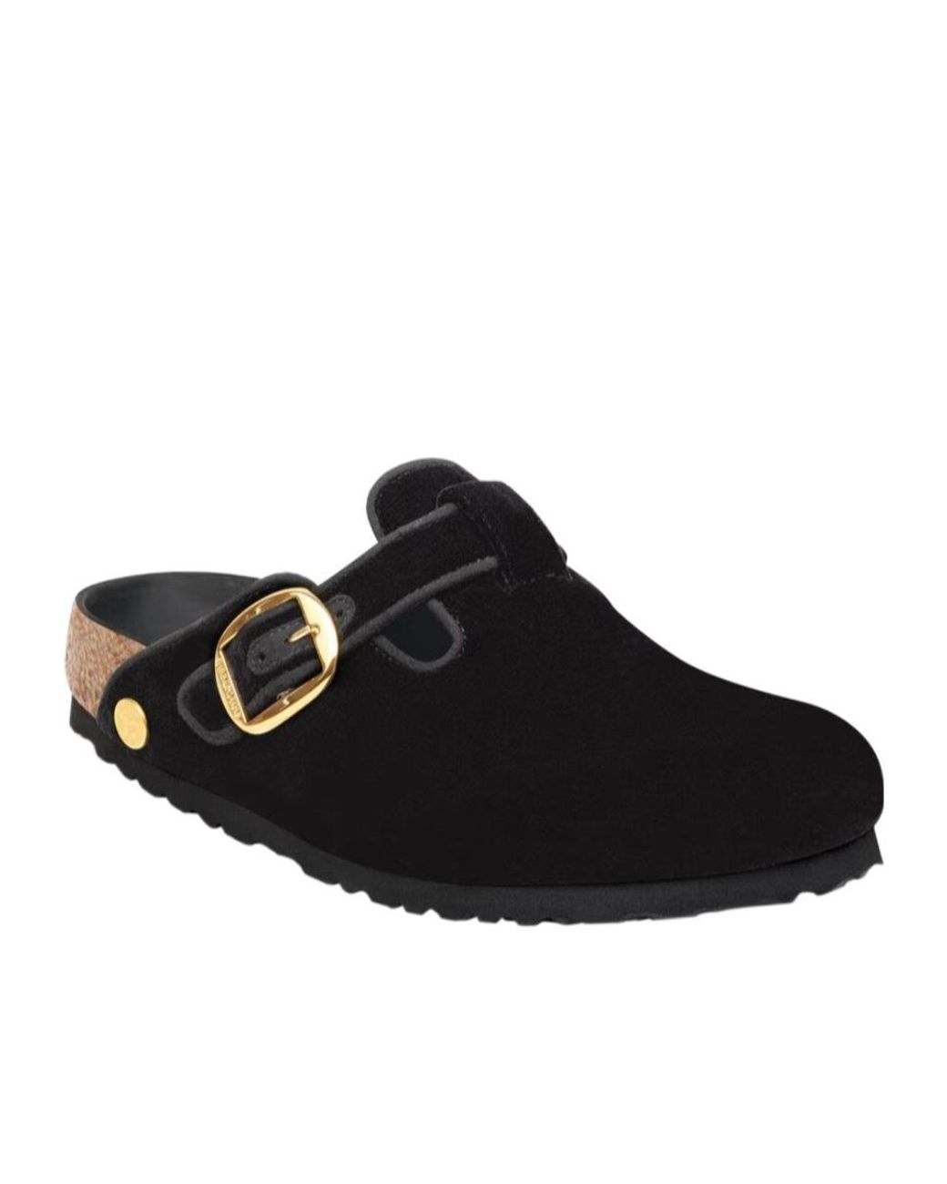 Birkenstock Black Boston Big Buckle Sandals
