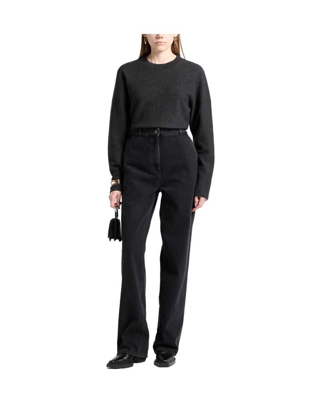 Burberry Black Loose-Fitting Jeans