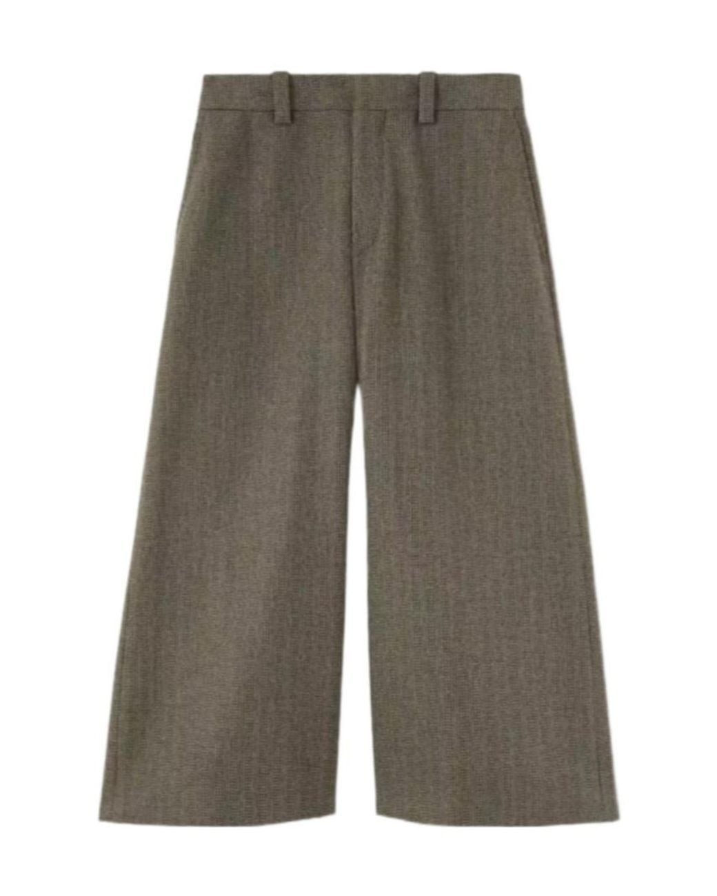 Loro Piana Gray Drake Tweed Casual Pants