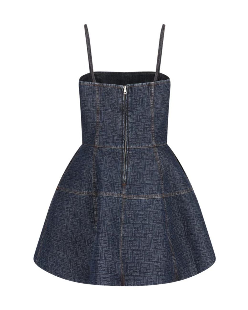Fendi Blue Short Dresses