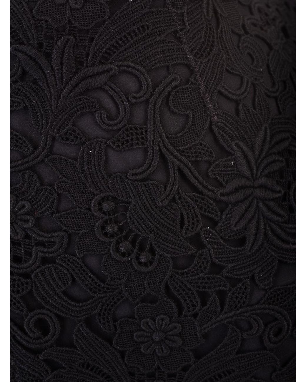 Valentino Black Guipure Lace Shorts