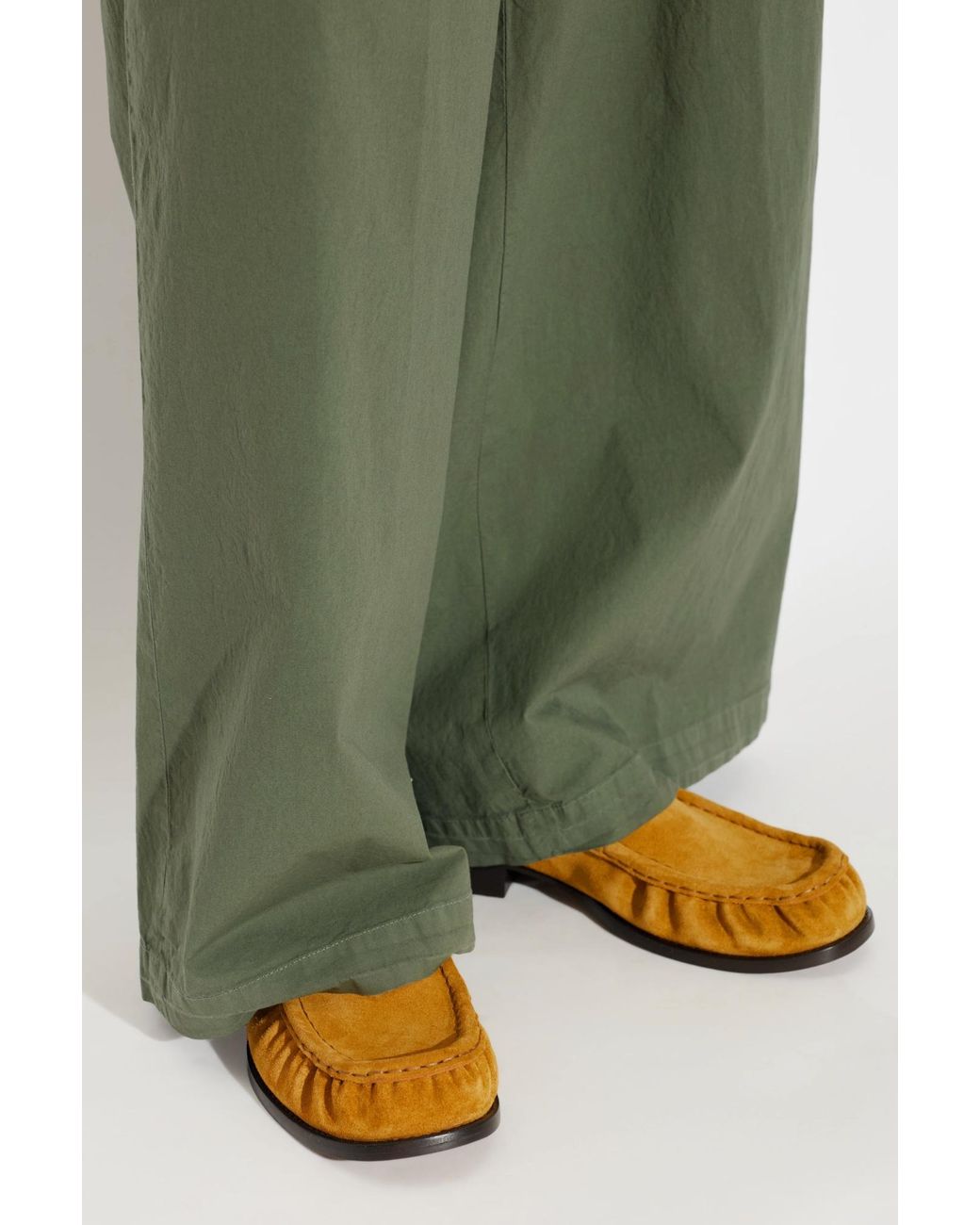 Dries Van Noten Brown Round-Toe Loafers