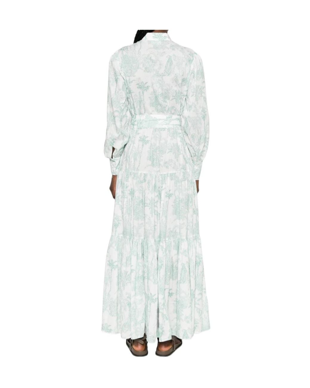 Mc2 Saint Barth White Jensen Long Shirt Dress
