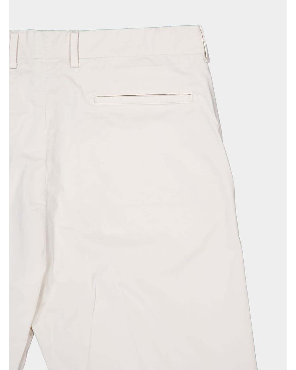 Boglioli White Regular Fit Straight Leg Pants for men