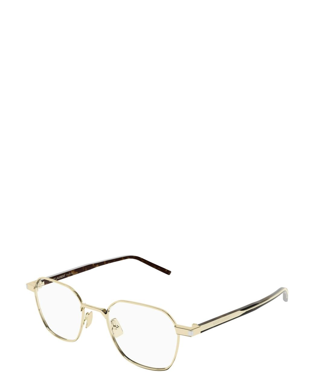Saint Laurent White Full-Frame Non-Prescription Glasses for men