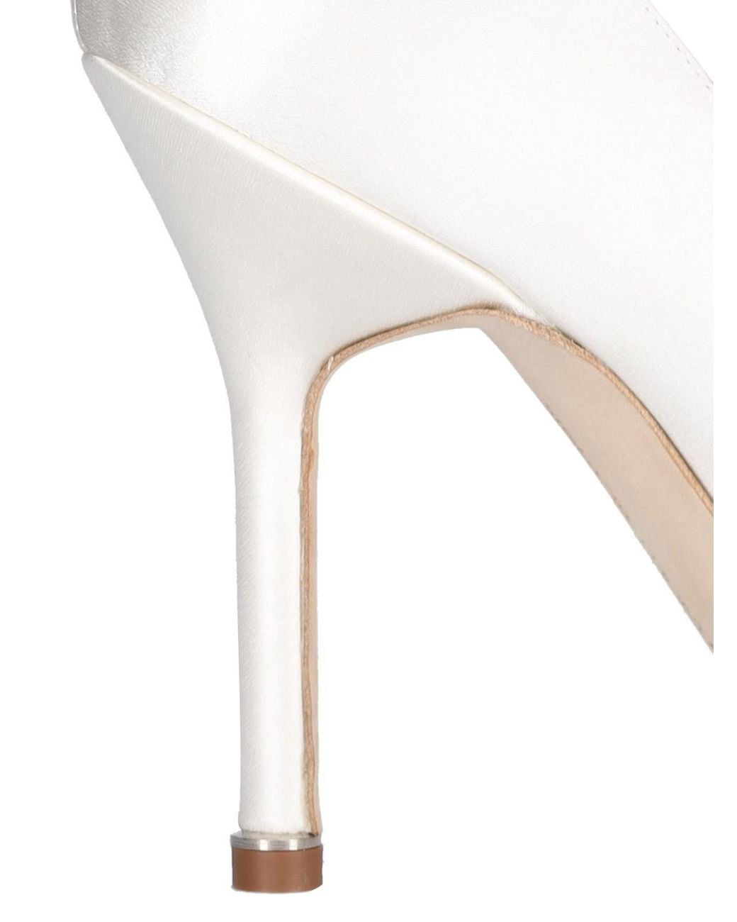 Manolo Blahnik Metallic Hangisi Satin Pumps