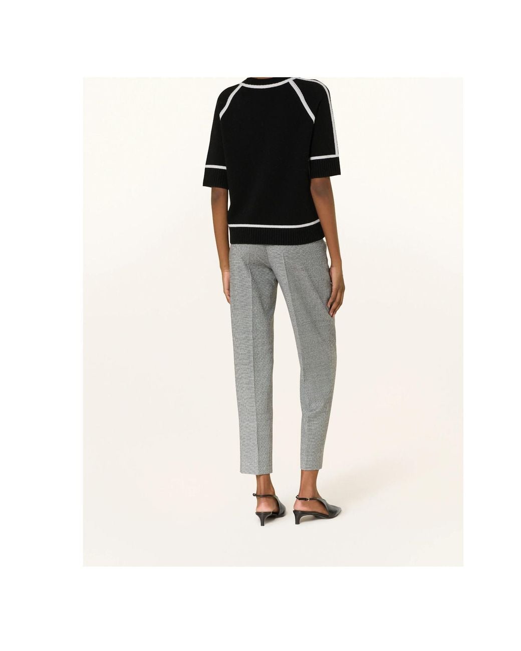 Max Mara Gray Casual Pants With Belt Loops