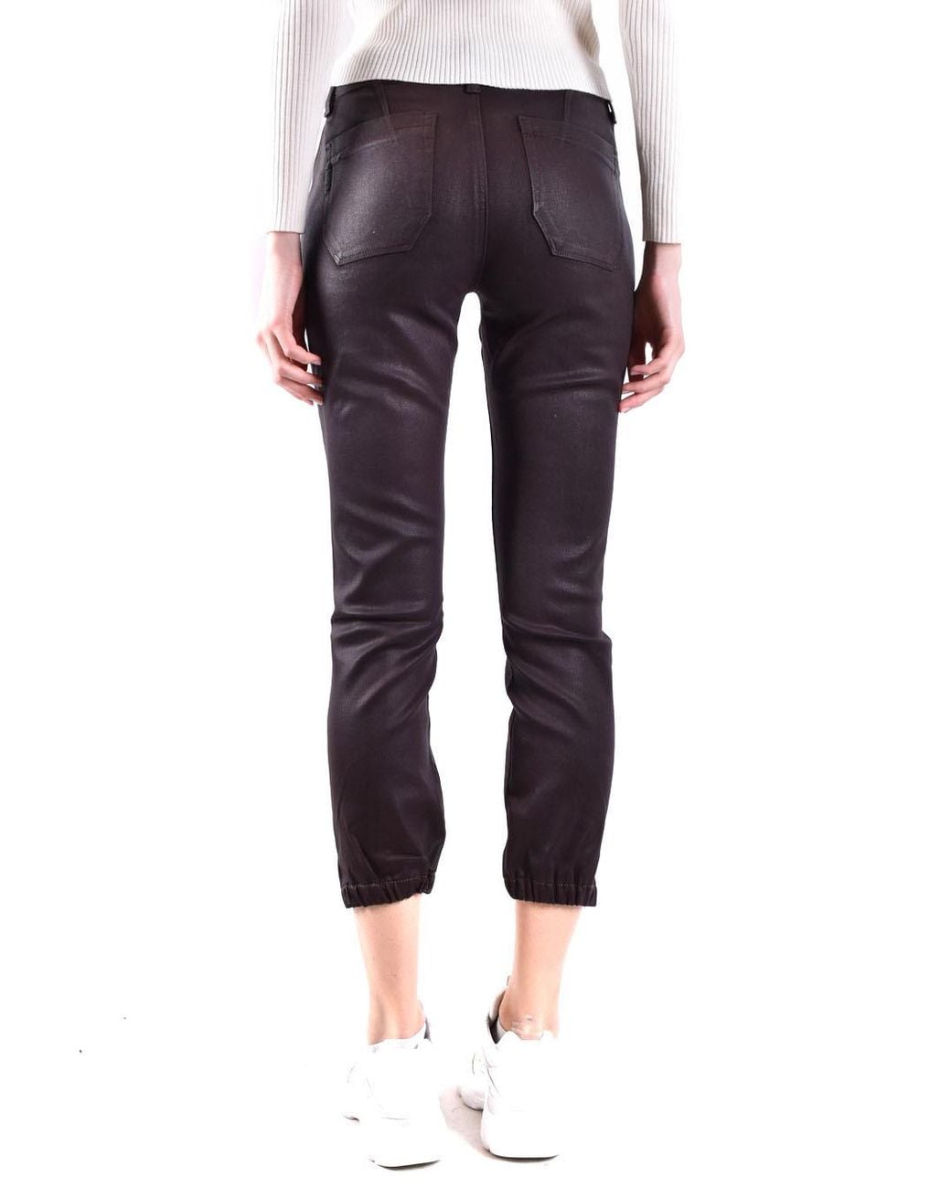 PAIGE Blue Mayslie Coated Track Trousers