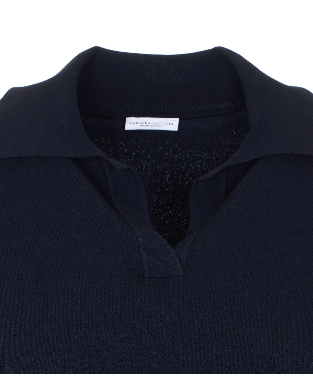 Roberto Collina Blue Open Collar Polo T-Shirt