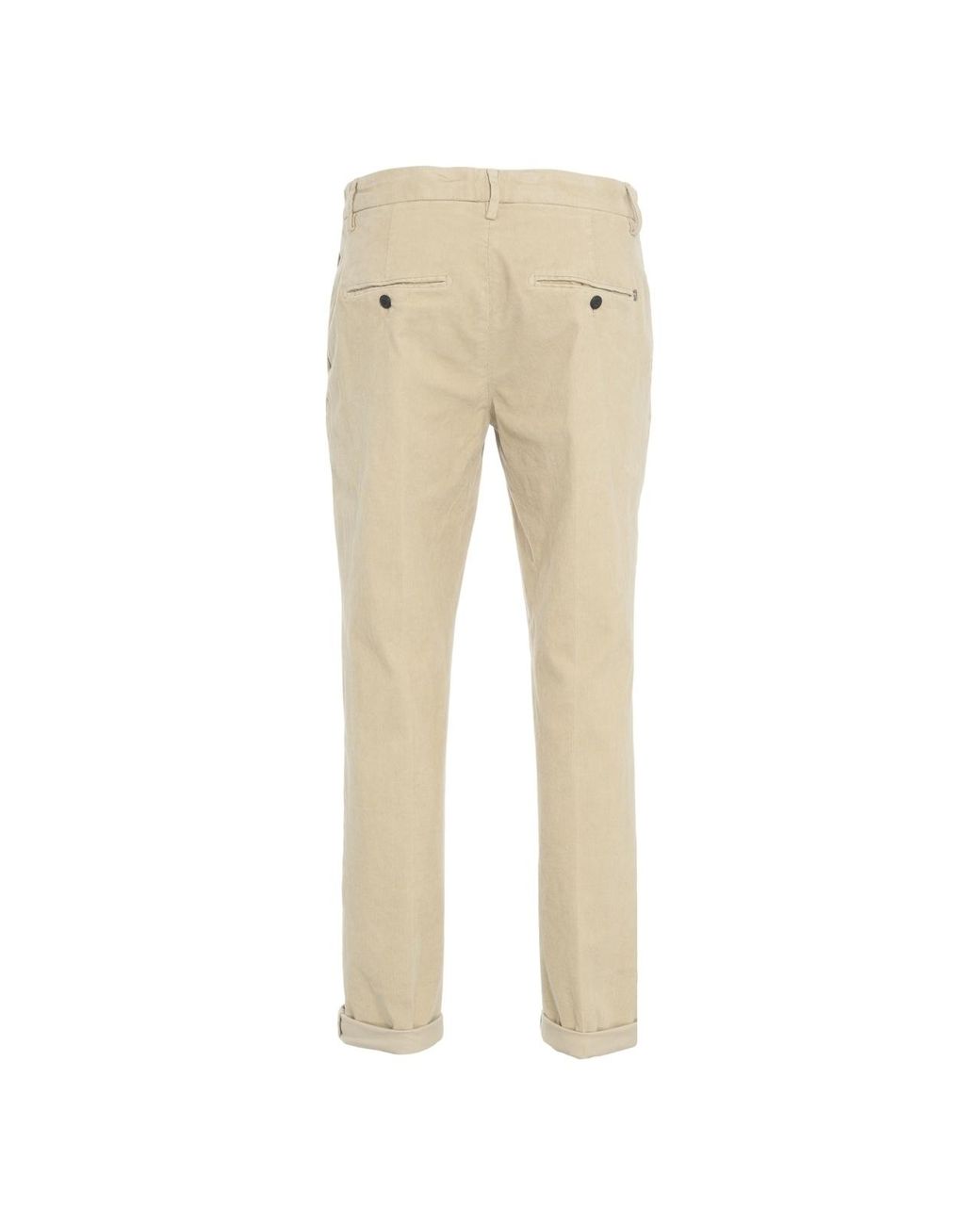 Dondup Natural Logo-Trimmed Trousers for men