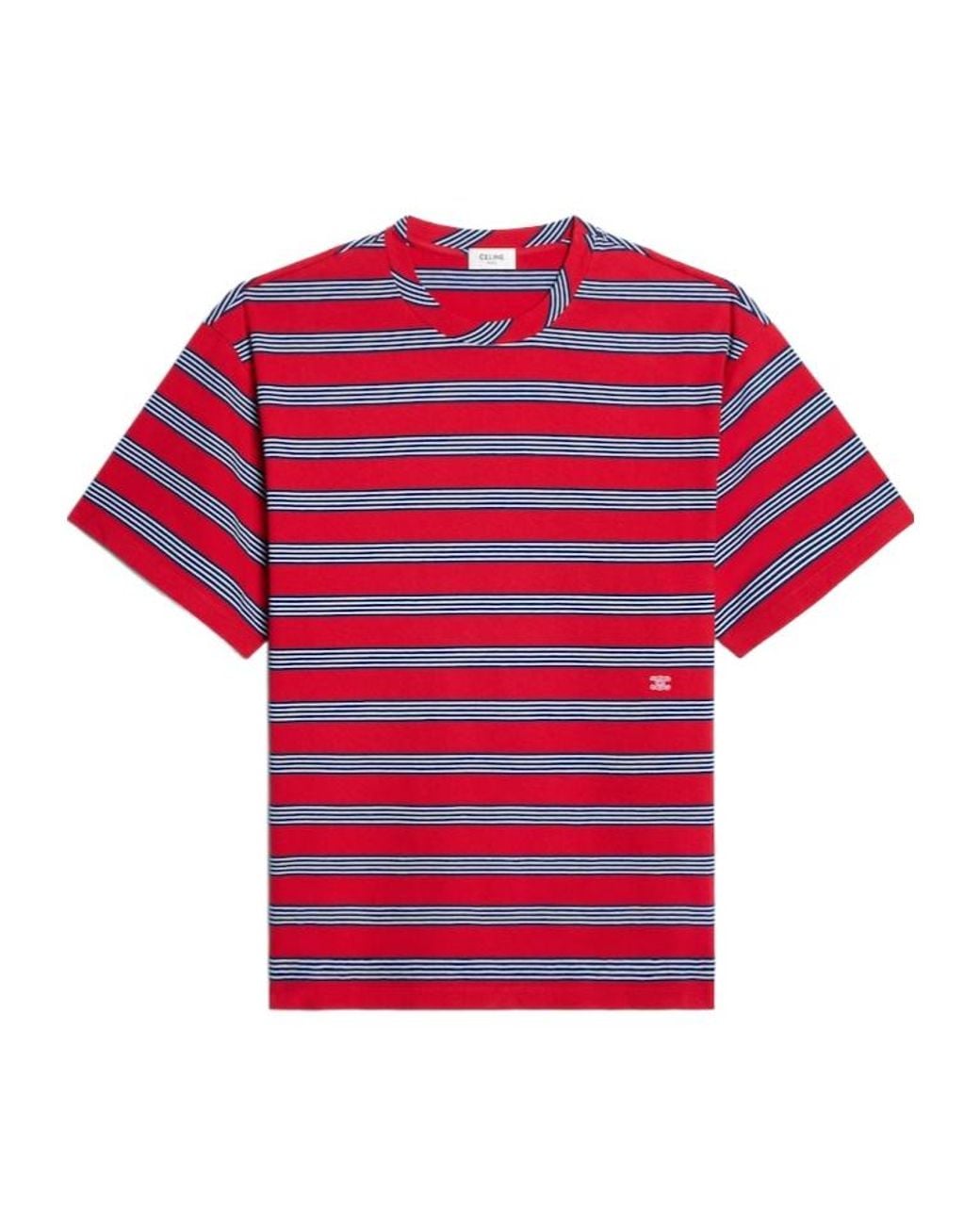 Céline Red Regular T-Shirt for men