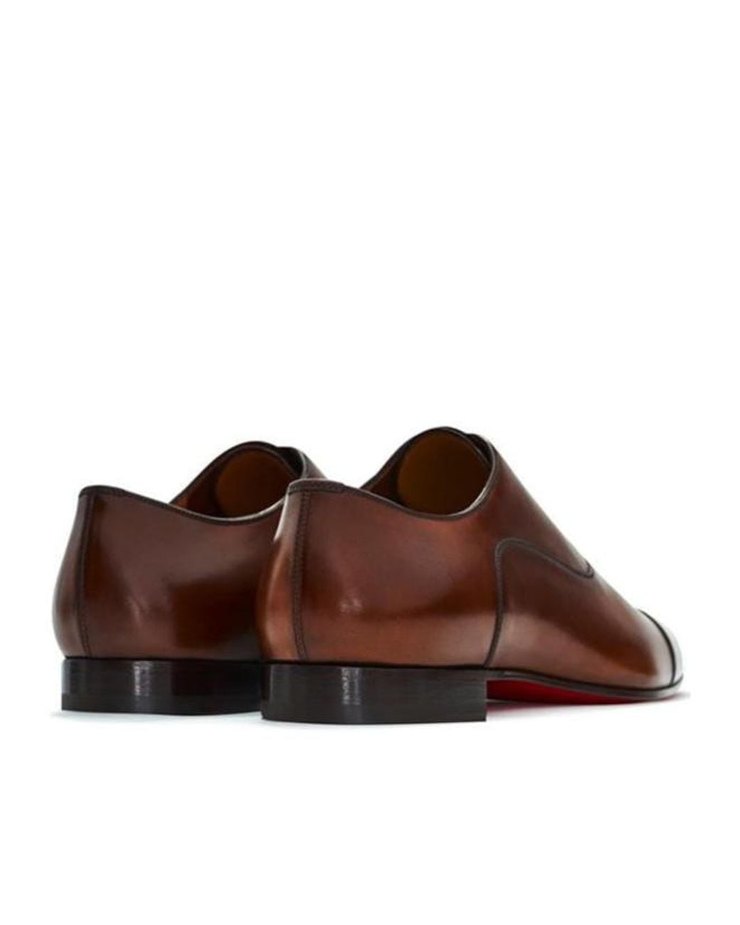 Christian Louboutin Brown Lace-Up Business Formal Shoes for men