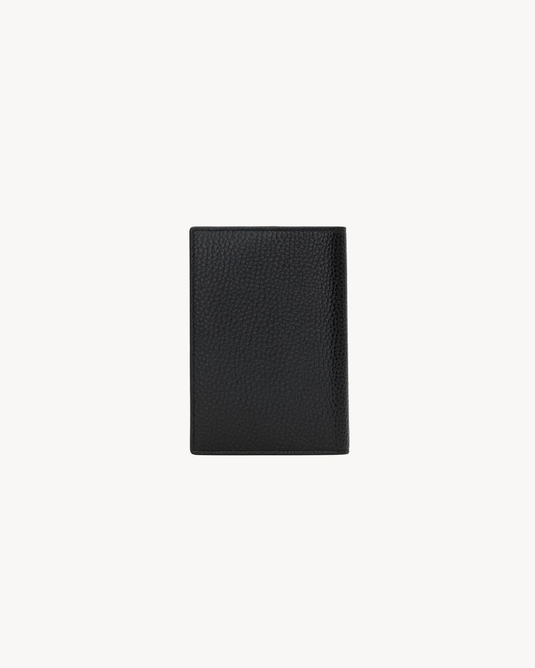 Saint Laurent Black Tiny Cassandre Passport Case for men