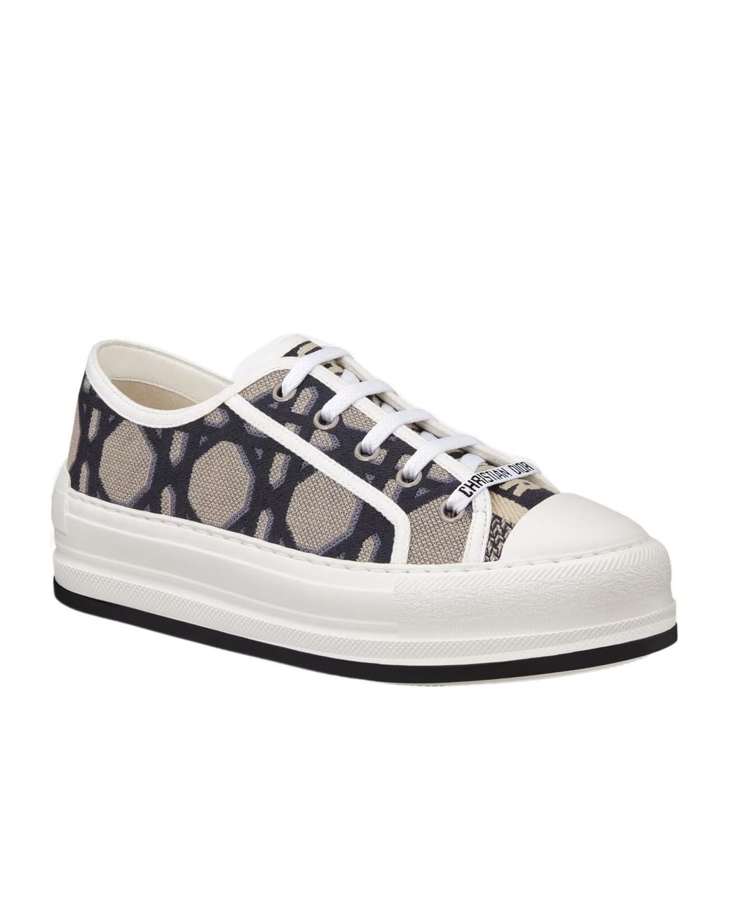Dior White Walk'N' Platform Sneaker