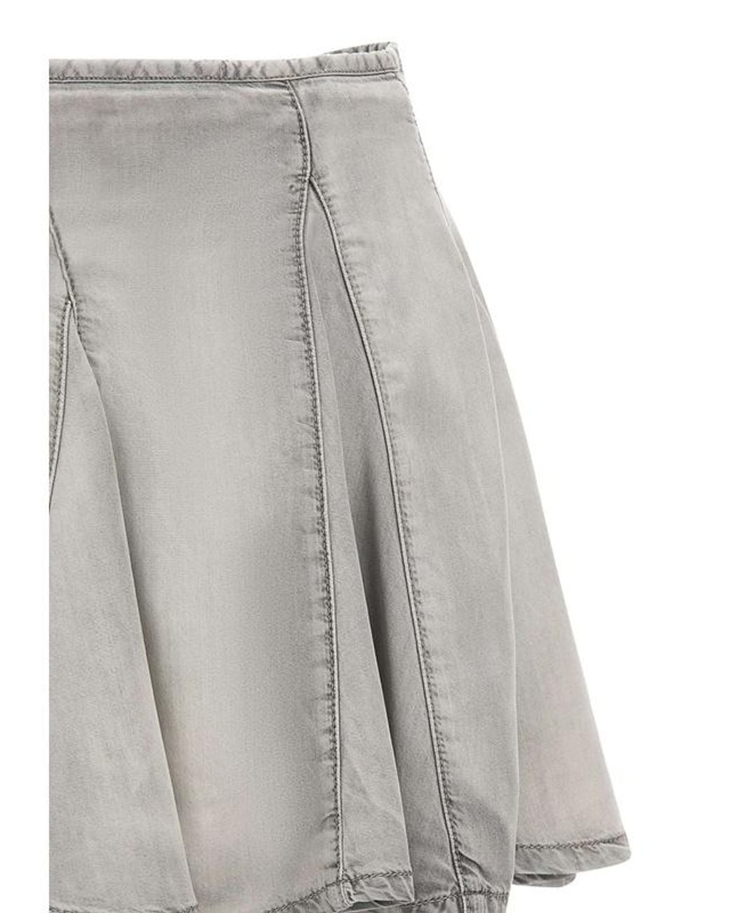 DIESEL Gray De Spiki Fsi Panelled Mini Skirt