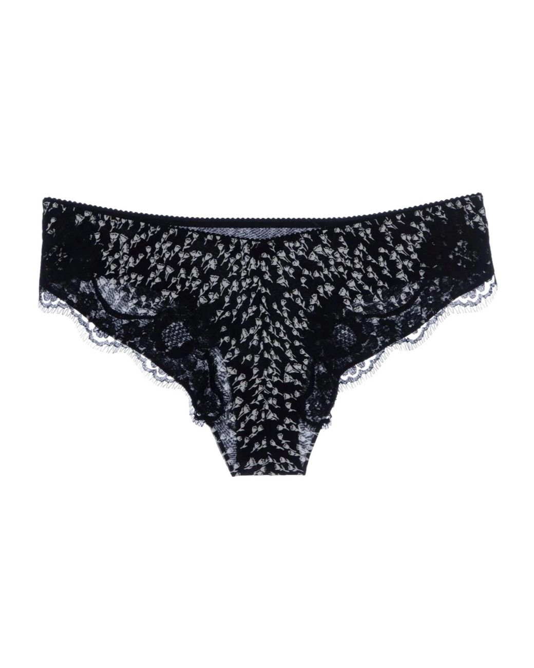 Dolce & Gabbana Black Floral Print Briefs