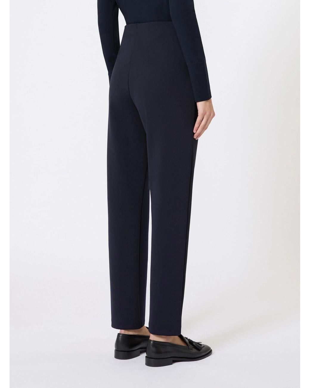Max Mara Blue Slim Fit Trousers