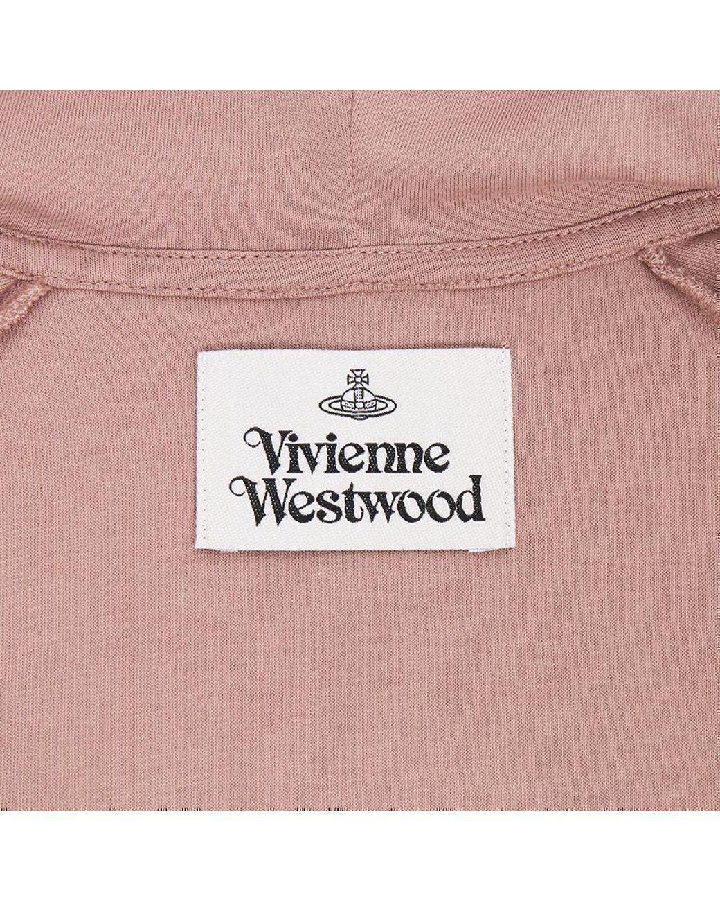 Vivienne Westwood Pink Drawstring Zipped Hoodie